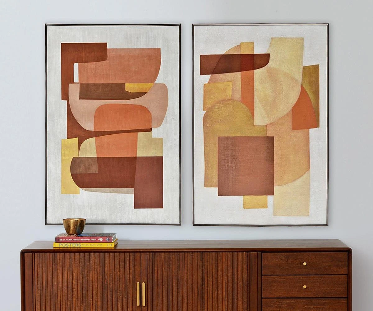 Retro Sunset II Oil Painting 4 Retro Sunset II Oil Painting - Image 2