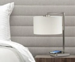 Addison Table Lamp With Charger -Home Decor Fashion Store A37 Addison Table Lamp W Charger Steel 4123 22 1200x1000 c751d2fd 108f 454b acf1 067a7d256acb