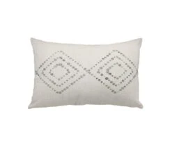Diamond Print Lumbar Pillow Cover