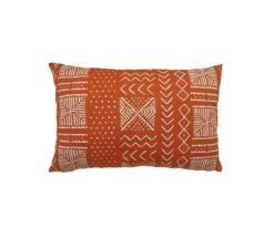 Batik Print Lumbar Pillow Cover