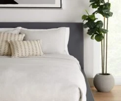 Gamta Herringbone Stitch Lumbar Pillow Cover -Home Decor Fashion Store B38 Slate Bed Detail Detail2 No Throw 1200x1000 7bd7bad4 b373 48ff 91f7 ffcc69d031f1