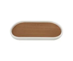 Oval Lacquer Trim Tray -Home Decor Fashion Store C57 OvalLacquerTrimTray C57 OL19 21WH