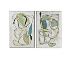 Curved Forms Oil Painting I -Home Decor Fashion Store F27 Curved Forms I II