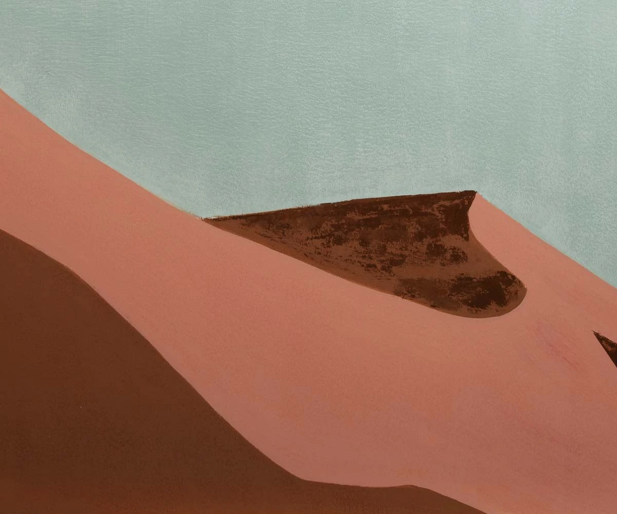 Ombré Dunes Oil Painting 5 Ombré Dunes Oil Painting - Image 3