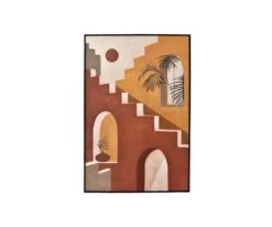 Sunset Stairway Oil Painting