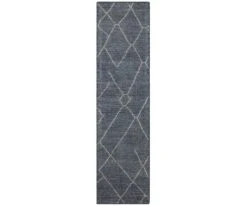 Karastan Tangier Spartel Rug Runner - Blue Steel