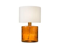 Translucent Glass Lamp - Amber -Home Decor Fashion Store P11 TransluscentGlassLampLarge GS9EAM53BCL 02