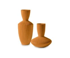 Ceramic Pagoda Vase II -Home Decor Fashion Store Q05 Pagoda Vases set Orange b897731d bef4 47c0 bfeb 51ff741554ce