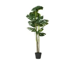 Potted Faux Monstera Floor Plant