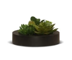 Large Potted Artisan Faux Succulents