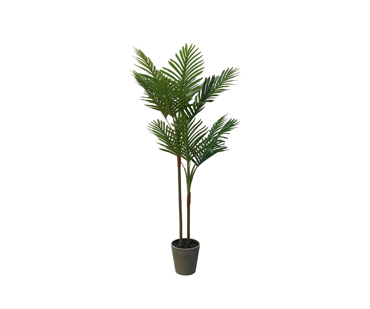 Faux Potted Parlor Palm Floor Plant 3 Faux Potted Parlor Palm Floor Plant